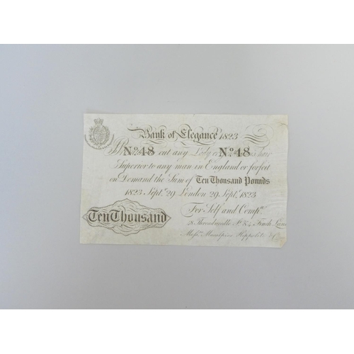 283 - English Promissory Note. Bank of Elegance 48 Threadneedle Street London, Messers Macalpine Hippolite... 