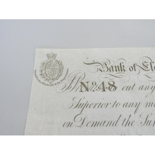 283 - English Promissory Note. Bank of Elegance 48 Threadneedle Street London, Messers Macalpine Hippolite... 