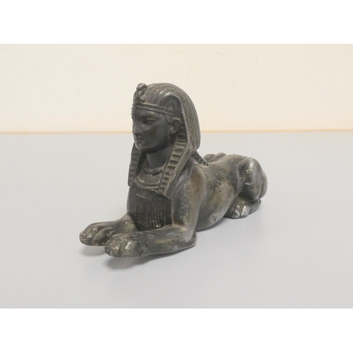 348 - C1930s Armstrong Siddeley car mascot modelled after an Egyptian Sphinx. Height 8cm 