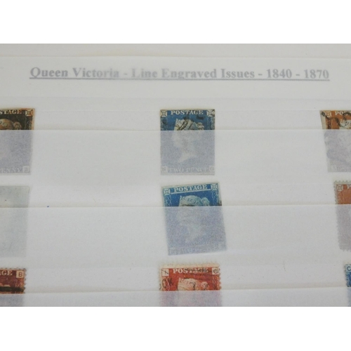 368 - Album of 19th-20th century British postage stamps to include two imperforated two penny blue stamps ... 