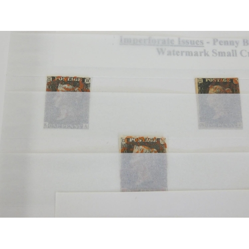 368 - Album of 19th-20th century British postage stamps to include two imperforated two penny blue stamps ... 