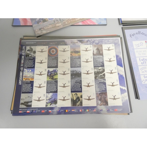 370 - Great Britain unfranked definitive postage stamp sheets comprising of 312 1st class postage stamps a... 