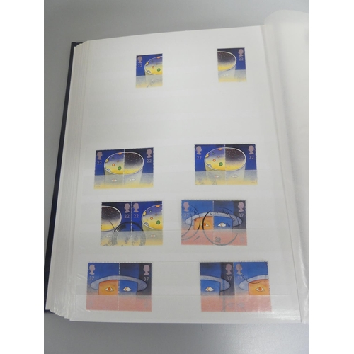 375 - Great Britain. An album of 1990s unfranked definitive postage stamps comprising of 1st class and mon... 