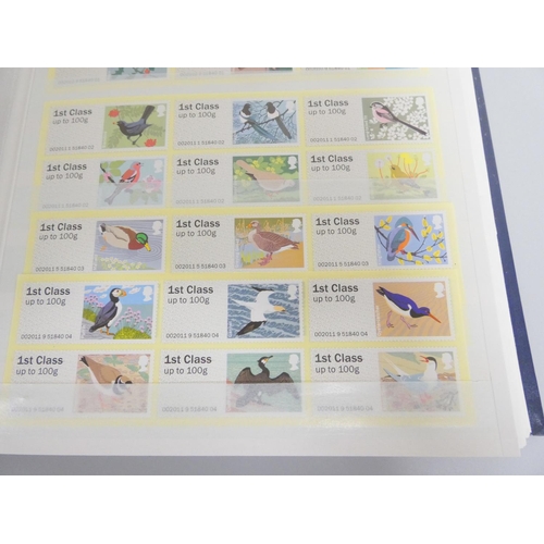 376 - Great Britain. An album of 2000s-2010s unfranked definitive postage stamps comprising of over 350 1s... 