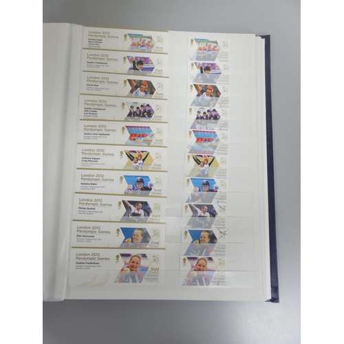 376 - Great Britain. An album of 2000s-2010s unfranked definitive postage stamps comprising of over 350 1s... 