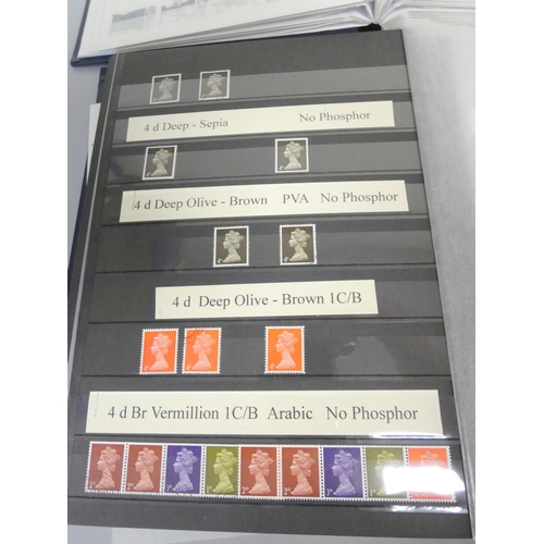 380 - Great Britain. Two albums containing an extensive collection of 1950s-1990s definitives and machims ... 