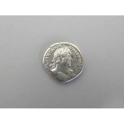 229 - Roman Imperial Coinage. Hadrian AR Denarius Obv IMP CAESAR TRAIAN HADRIANVS AVG, laureate bust right... 