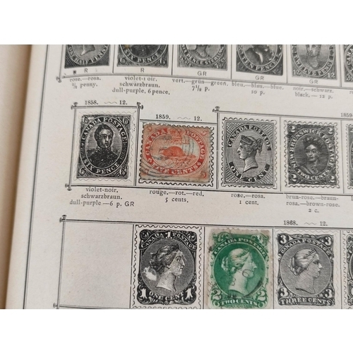 353 - Album of World and Commonwealth postage stamps to include an 1850 Belgium 20c stamp, British imperfo... 