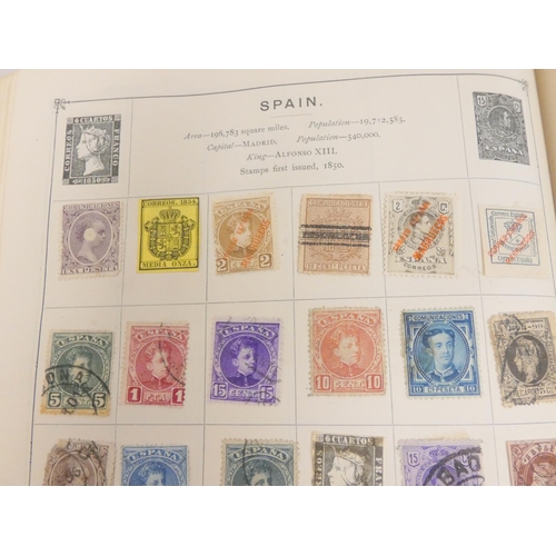 352 - Album of World and Commonwealth postage stamps to include Victorian issues from Italy, Canada and ma... 