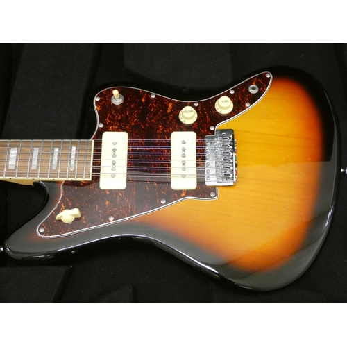 429 - Revelation 12 string electric guitar, number RJT60/12, model AL90, with carry case.