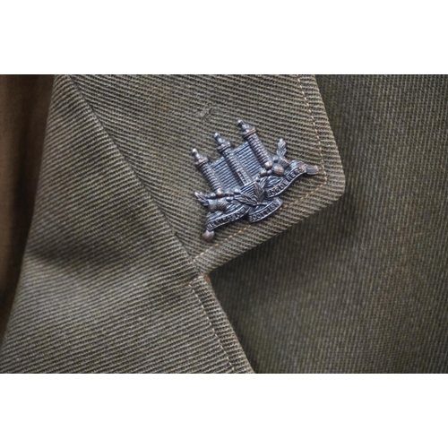 1774 - British army uniform, a khaki green jacket with 'Alkit' interior pocket label [2 LT LITTLE 102978 F]... 