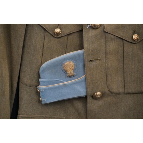 1780 - British army uniform, a khaki green jacket with Anderson & Sons Ltd of Edinburgh label [N B BROW... 