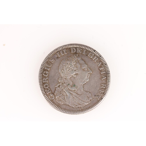 236 - UNITED KINGDOM King George III (1760-1820) silver five shilling or dollar 1804 S3768.