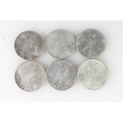 333 - UNITED STATES OF AMERICA USA silver Liberty Head Peace dollars 1924 1925, 1925S, 1926, 1926 S and 19... 