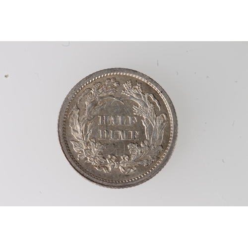 340 - UNITED STATES OF AMERICA USA Seated Liberty half dime 1862, AUNC, KM#91.