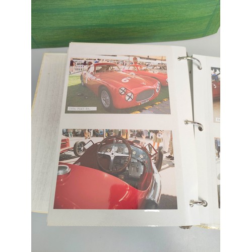 350A - Motorsport Interest. Album of original photos of Goodwood Revival 1998, sixteen books of historical ... 