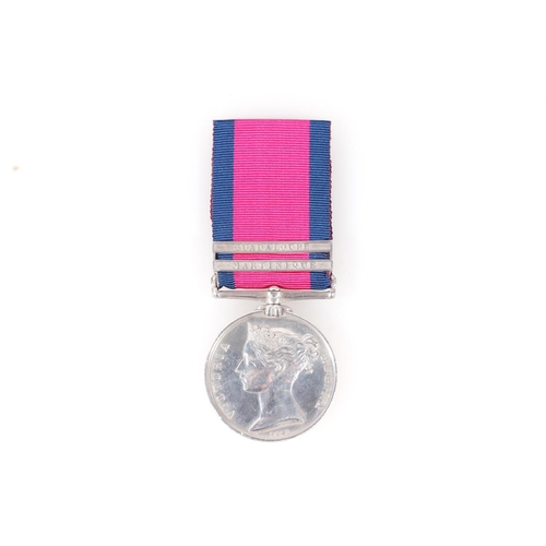 1005 - Medal of R Carr of the 25th (King's Own Borderers) Regiment of Foot comprising a Military General Se... 