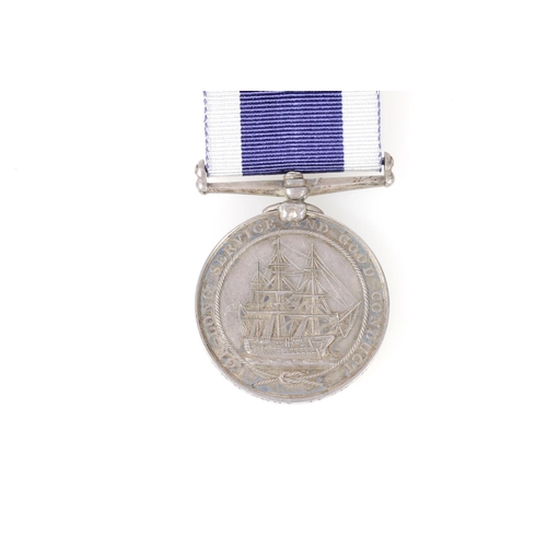 1008 - Medal of Master at Arms W H Geach of the Royal Navy who served on HMS Diamond comprising a Naval Lon... 