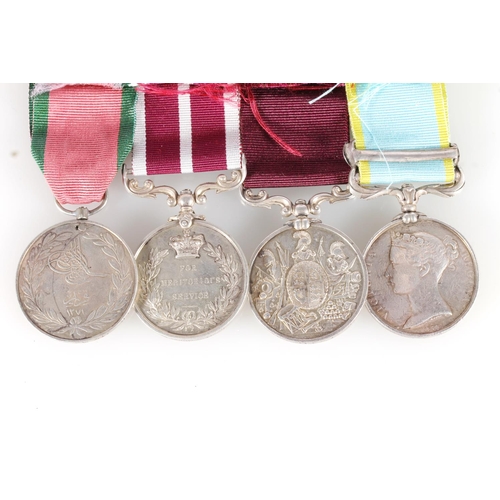 1009 - Medals of 3290 George Muir (Mure) of the 14th Regiment and 25th (King's Own Borderers) Regiment of F... 