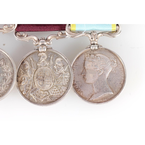 1009 - Medals of 3290 George Muir (Mure) of the 14th Regiment and 25th (King's Own Borderers) Regiment of F... 