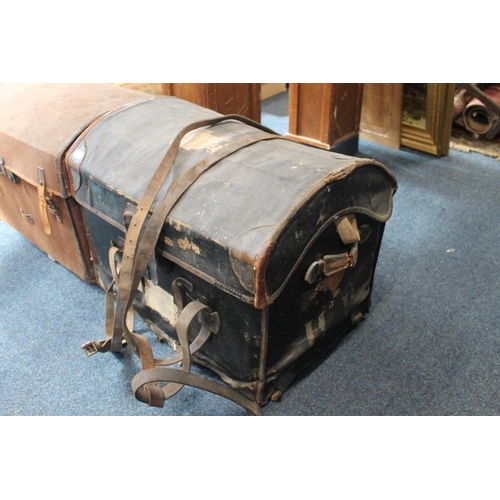 560 - Two dome topped steamer trunks. (2)