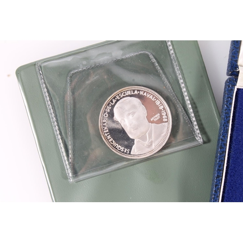 357 - PANAMA silver proof 20 balboas 1972, the obverse with portrait of Simon Bolivar 1783-1830, struck by... 