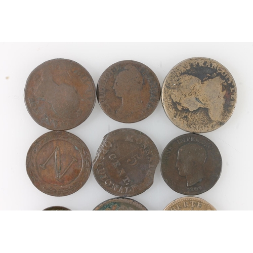 365 - FRANCE NAPOLEONIC KINGDOM OF ITALY five soldi 1810, 1811, one cent 1812, three cent 1811, five cent ... 