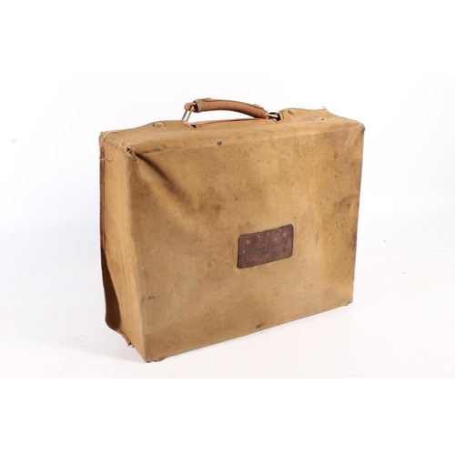 170 - Fine quality brown leather cased travelling dressing case having fully fitted interior with silver t... 