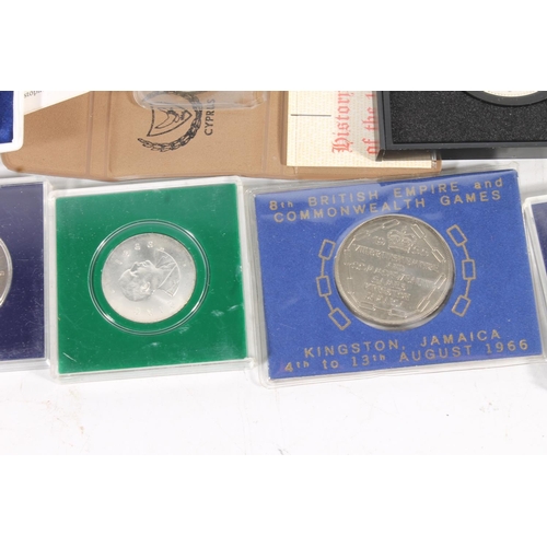 358 - Coins to include: TRINIDAD AND TOBAGO silver proof 10 dollars 1972. JAMAICA silver proof 10 dollars ... 