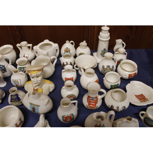 437 - Large collection of Goss and other crested ware.