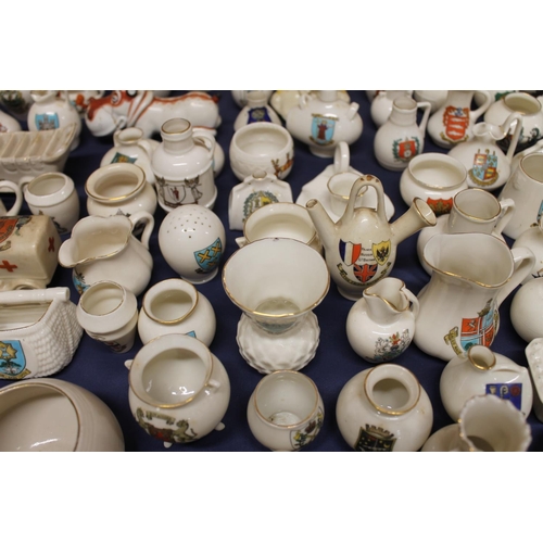 437 - Large collection of Goss and other crested ware.