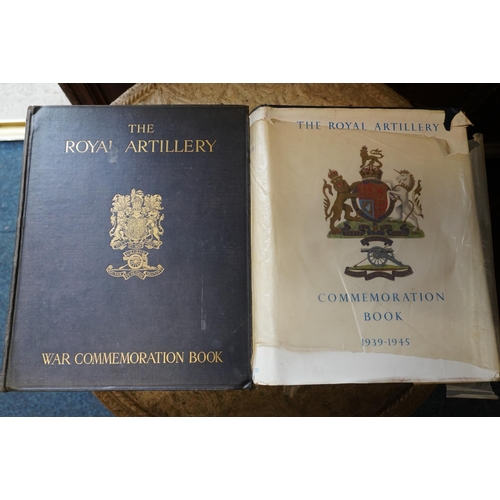 375 - Royal Artillery interest: Commemoration Book 1939-1945 and War Commemoration Book