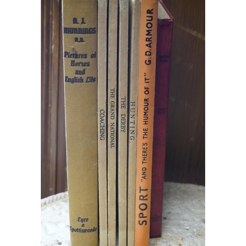 377 - Equine-interest: MUNNINGS ALFRED, Pictures of Horses and English Life. Four vols. Famous Sporting Pr... 