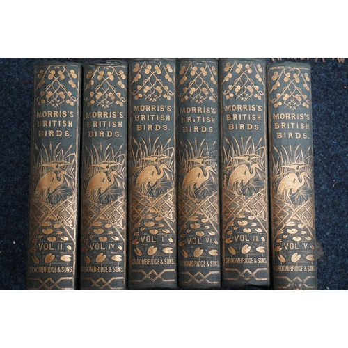 383 - MORRIS F.O. (REV.). Six vols. A History of British Birds. Published 1863.