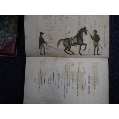 384 - ADAMS JOHN. An Analysis of Horsemanship; Teaching The Whole Art of Riding, In The Manege, Millitary,... 