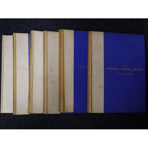 390 - Six vols. The Edinburgh Academy Chronicle, ranging from 1913/14 - 1919/20.