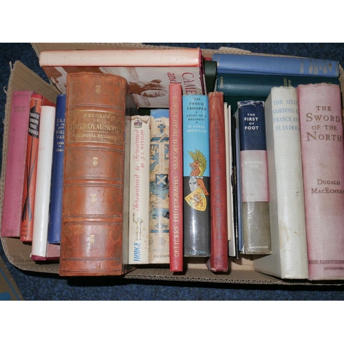 393 - Mostly military-interest books including two vols. History of the Argyll and Sutherland Highlanders ... 