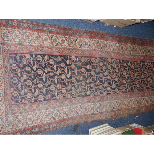 600 - Afghan runner, 350cm x 103cm.