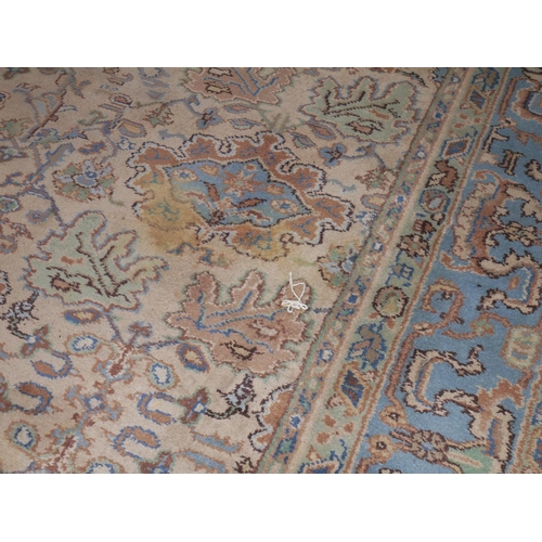 604 - Large beige ground Afghan carpet,  490cm x 373cm.