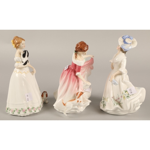 16 - Three Royal Doulton figurines to include My Best Friend HN3011,  Adele HN2480, and Take me Home... 