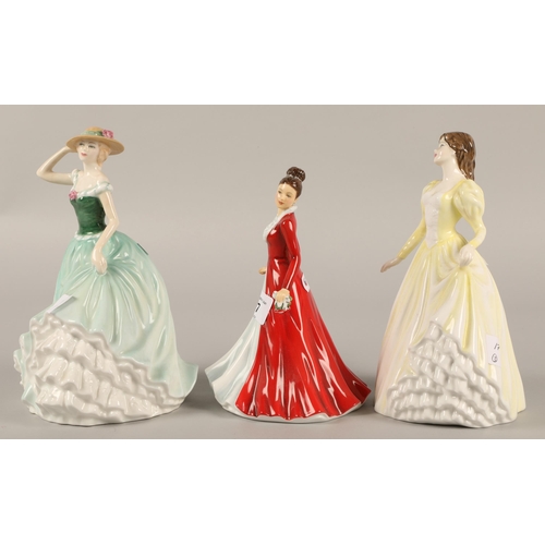 17 - Three Royal Doulton figurines to include Jingle Bells HN5699, Emily HN4093, and Suzanne HN4452 (3)