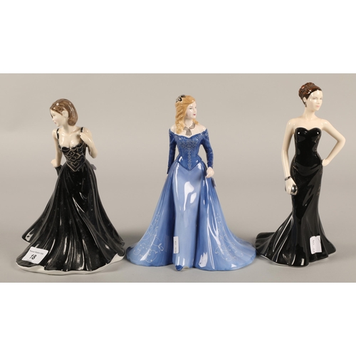 18 - Three Royal Doulton figurines to include Amelia HN4327, Amy HN4760, and Jasmine HN5483 (3)