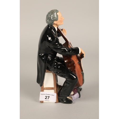 27 - Royal Doulton figurine The Cellist HN2226