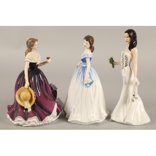 3 - Three Royal Doulton figurines to include Gabriella HN5013, Charlotte HN4092, and Special Gift HN4744... 