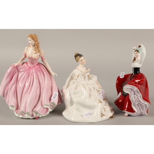 4 - Three Royal Doulton figurines to include My Love HN2339, Karen HN4779, and Just For You HN4236 (3)