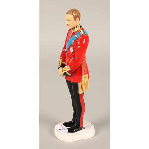 5 - Royal Doulton figurine Prince William Royal Wedding Day limited edition no. 4441/5000, HN5573