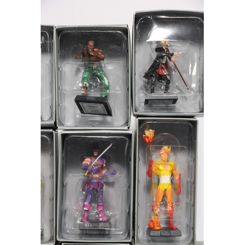 197C - Twelve Eaglemoss Marvel characters, to include Deathbird, Beetle all boxed.