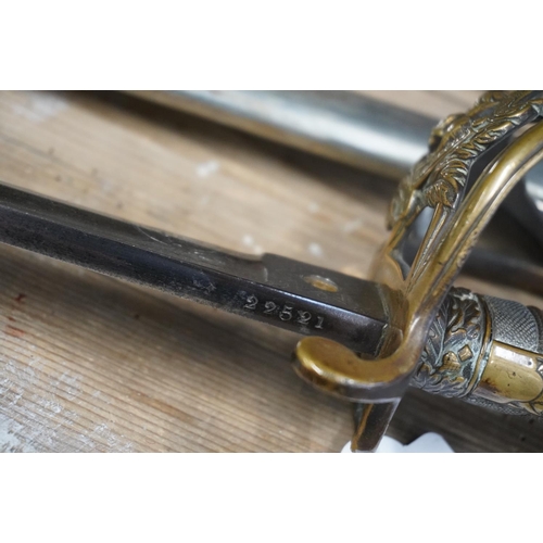 1681 - Scottish military sword of the 21st Regiment Royal Scots Fusiliers, the etched fullered blade with R... 