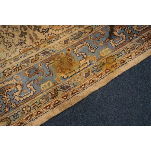 604 - Large beige ground Afghan carpet,  490cm x 373cm.