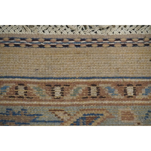 604 - Large beige ground Afghan carpet,  490cm x 373cm.